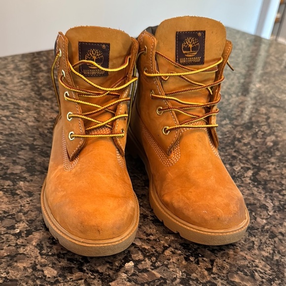 Timberland Brown Leather waterproof Boots 5 - Picture 1 of 14